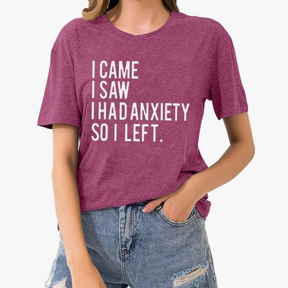 XL Pink Graphic Tee - “I came, I had anxiety, so I left”
NWT - Picture 2 of 5